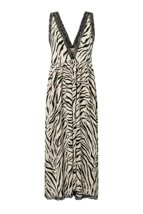 Vavara Oversized Dress - Zebra Striped