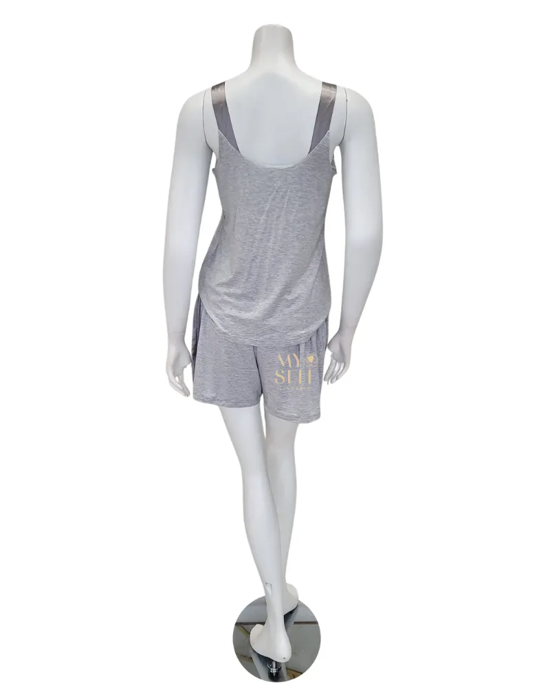 6134 Heather Grey Lounge Modal Cami Pajamas Set