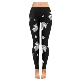 believe in unicorn Women's Low Rise Leggings (Invisible Stitch)