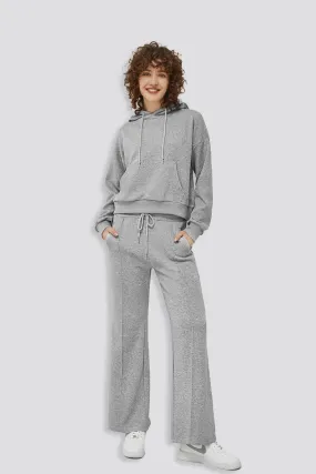 Cotton Wide Leg Lounge Sweatpants