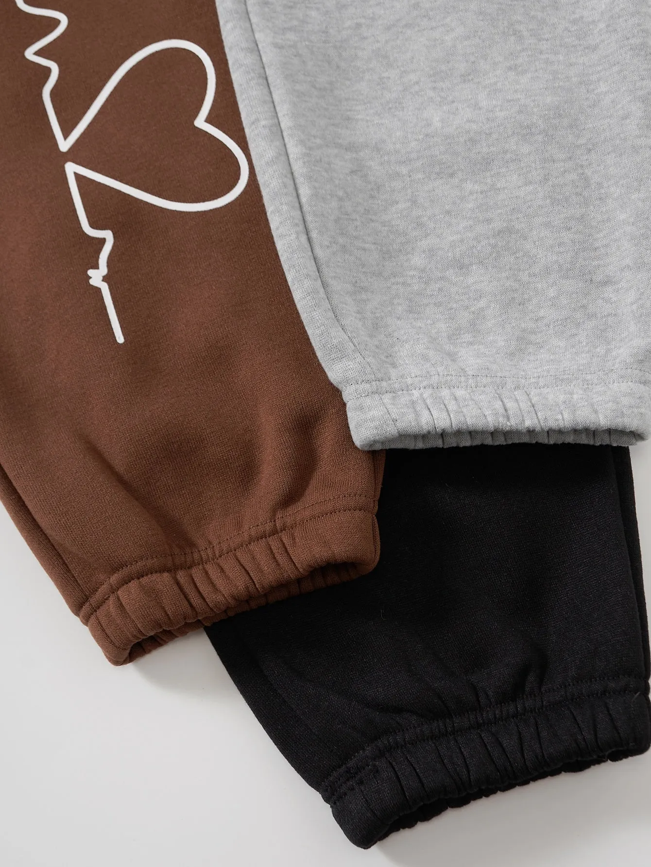 Geometric Drawstring High Waist Long Women Sweatpants