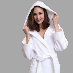 Hoodie Cotton Turkish Towel Robe