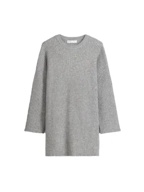 Knitted dress Bershka, gray