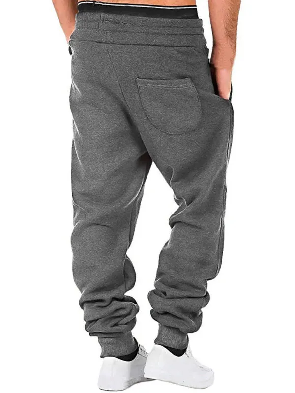 Men's elastic waist sports casual sweatpants