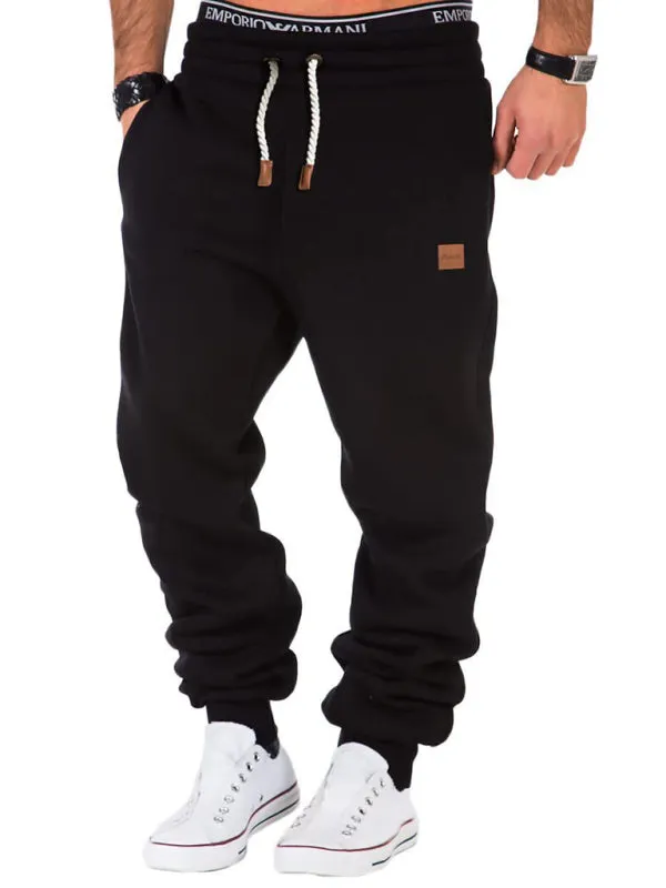 Men's elastic waist sports casual sweatpants