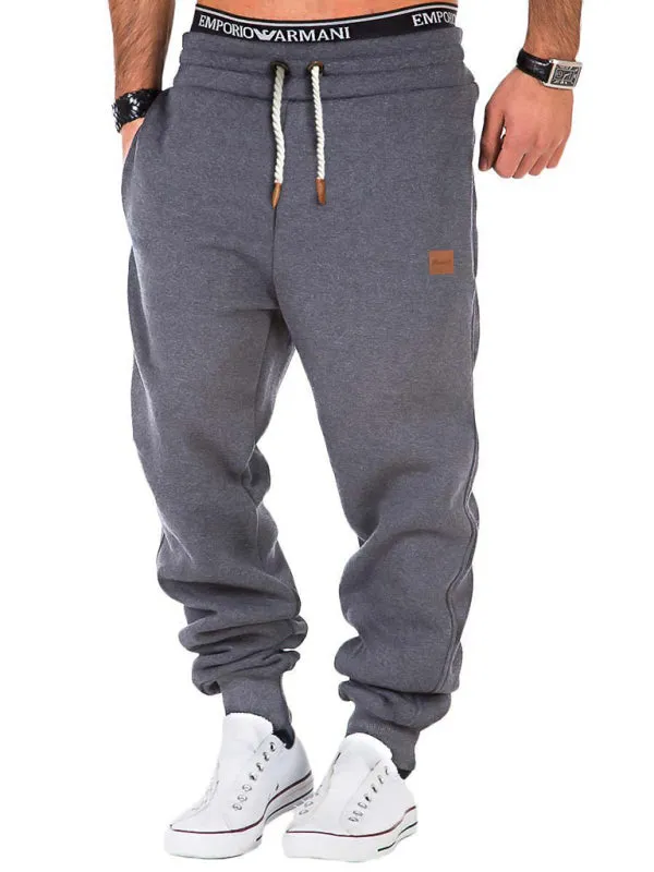 Men's elastic waist sports casual sweatpants