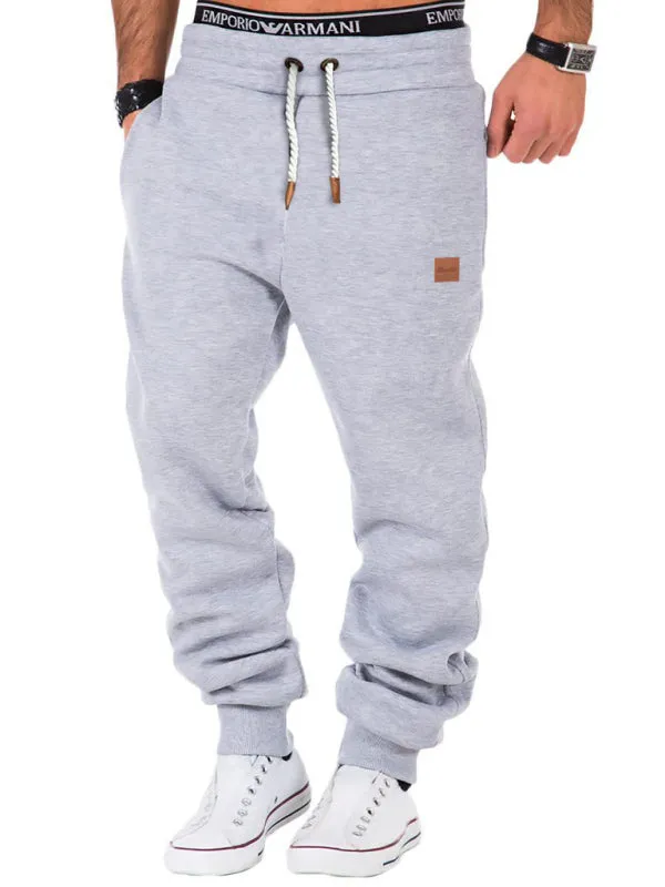 Men's elastic waist sports casual sweatpants