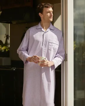 Men's Two-Fold Cotton Nightshirt - Newington