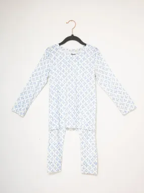 Pajama Set 2 Piece - Light Blue Clover