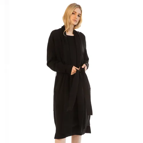 Paper Label Valencia Everyday Robe Coat Black