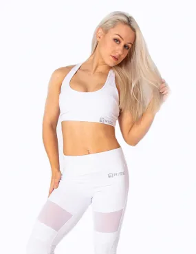 RACERBACK SPORTS BRA - WHITE