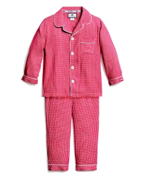 Red Mini Gingham Pajama Set