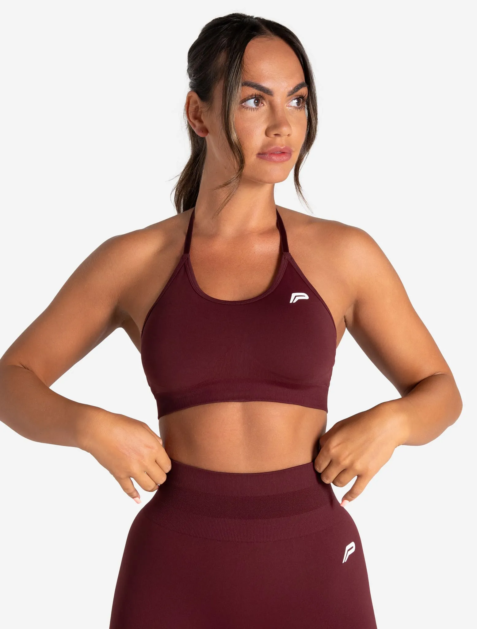 Scrunch Seamless Sports Bra - Dark Cherry