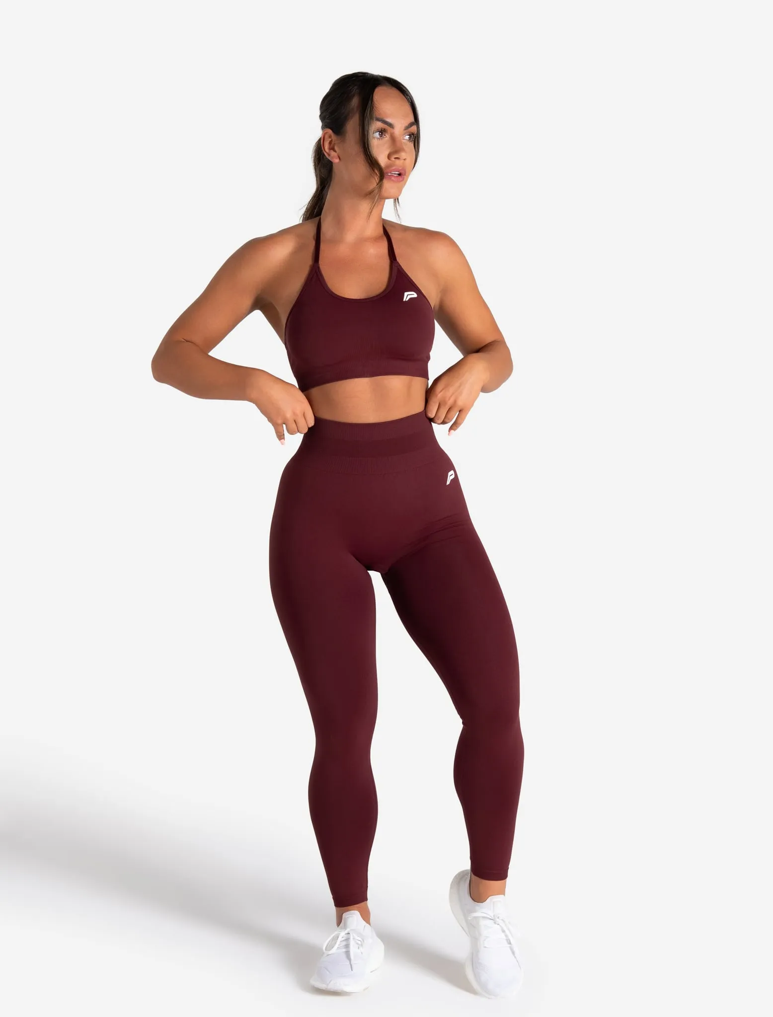 Scrunch Seamless Sports Bra - Dark Cherry