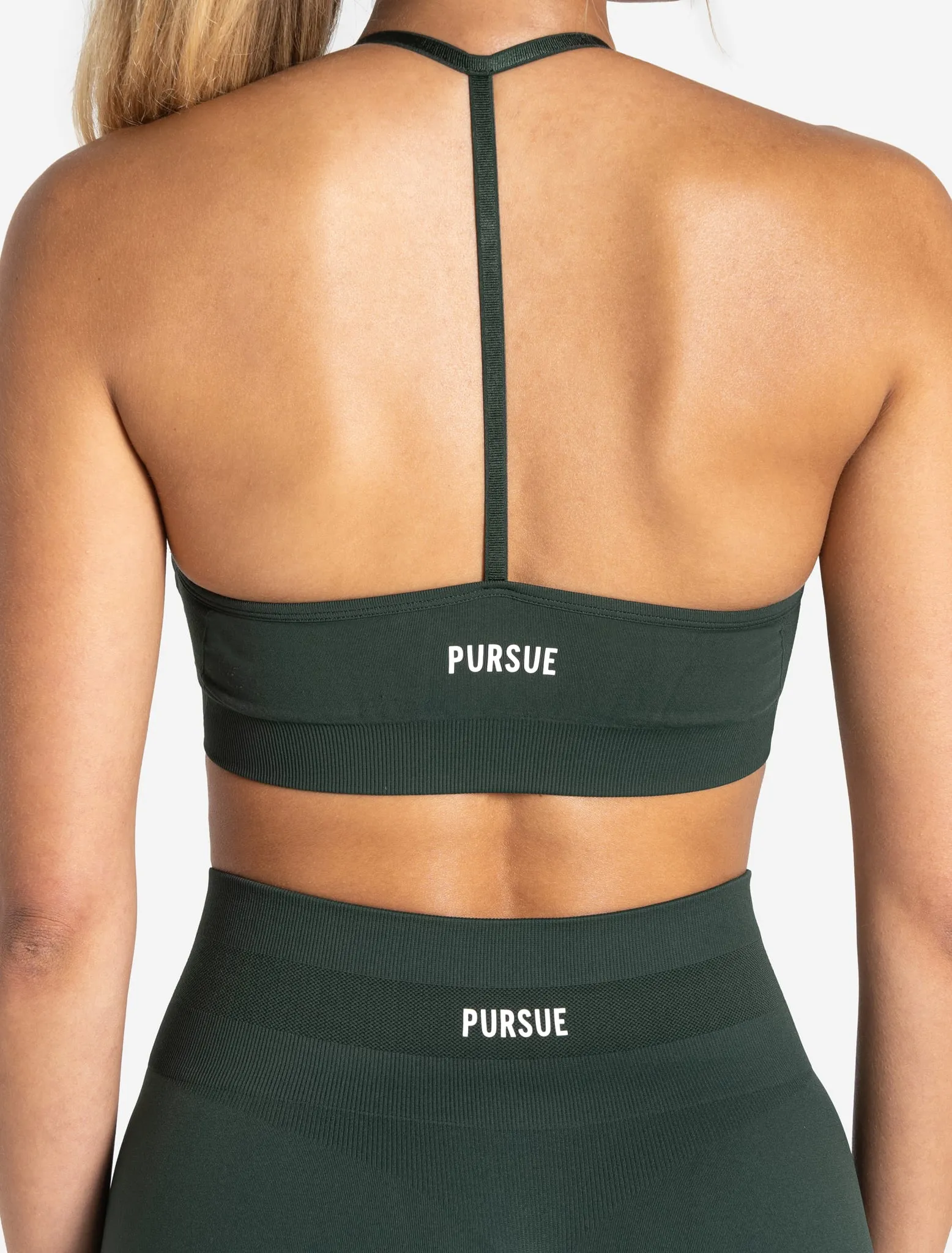 Scrunch Seamless Sports Bra - Forest Green