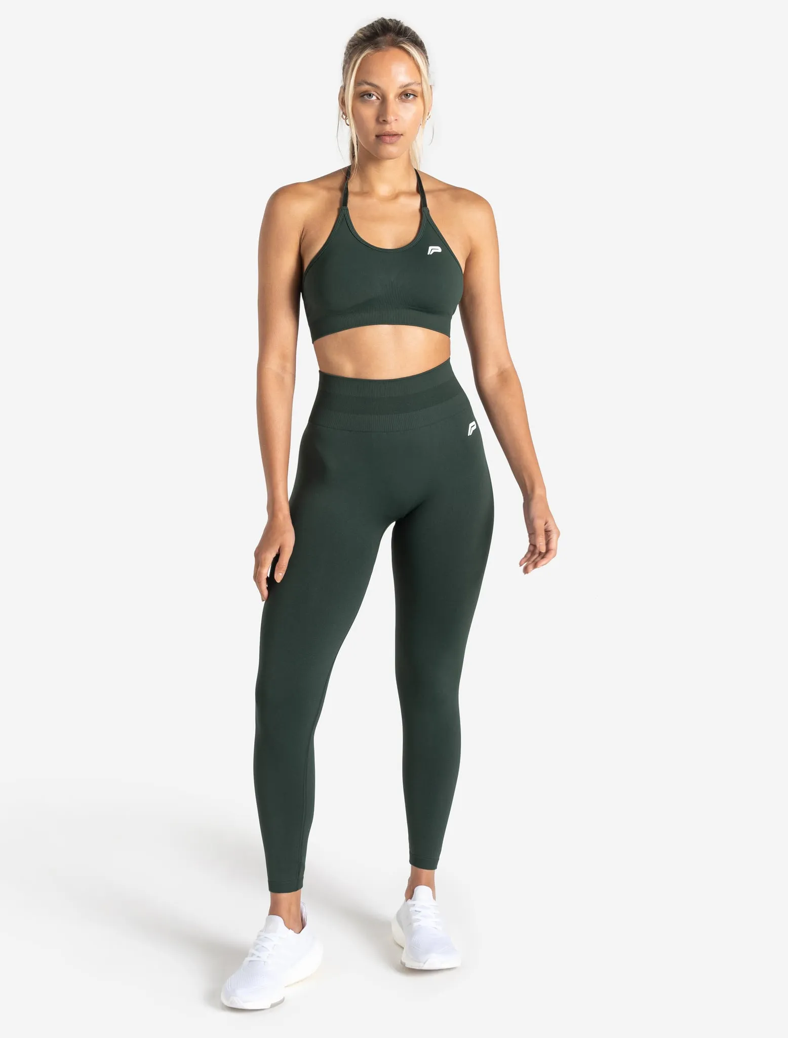 Scrunch Seamless Sports Bra - Forest Green