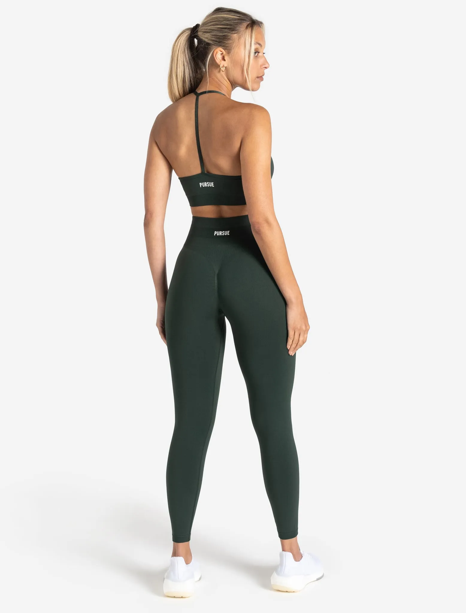 Scrunch Seamless Sports Bra - Forest Green