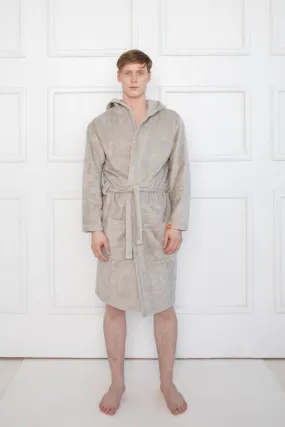 Sofa Killer light grey bamboo frottee men robe