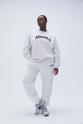 Varsity Sweatpants - Light Grey Melange/Black