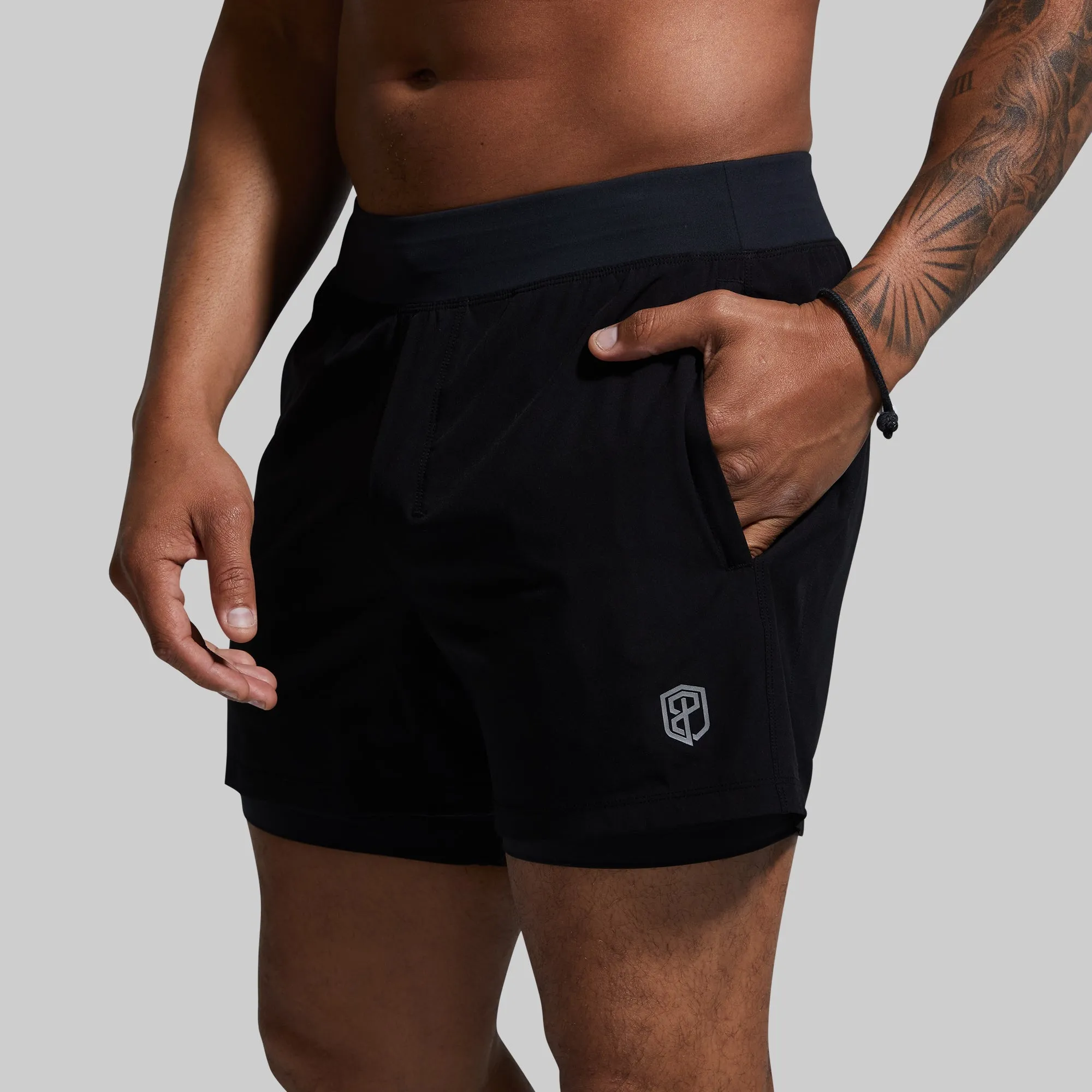 Versatile Short w/ Compression 5" (Black)