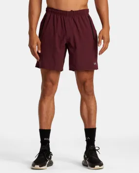 Yogger Stretch 17" Athletic Shorts - Plum